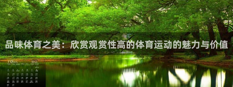 三亿体育网：品味体育之美：欣赏观赏性高的体育运动的魅力与价值